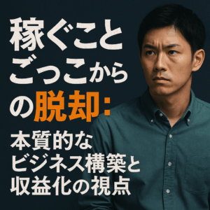稼ぐことごっこからの脱却：本質的なビジネス構築と収益化の視点